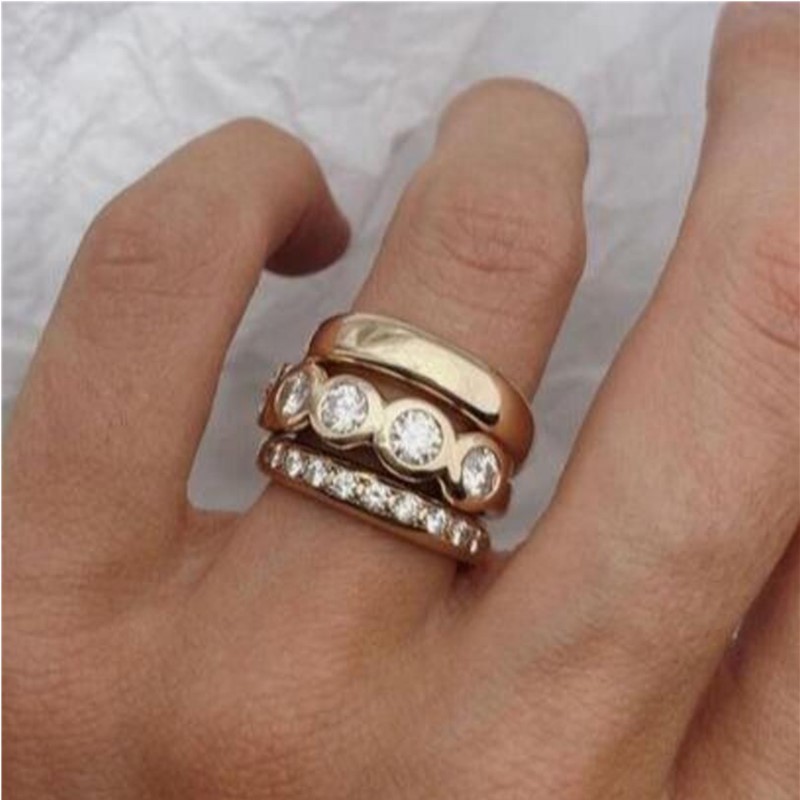 Gymnastic Ring - ORZTOON – bague trois pièces en