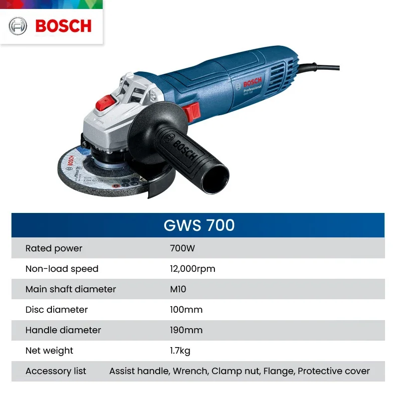 Meuleuse d'angle Bosch GWS 700 - Crossfit Machine avis et prix
