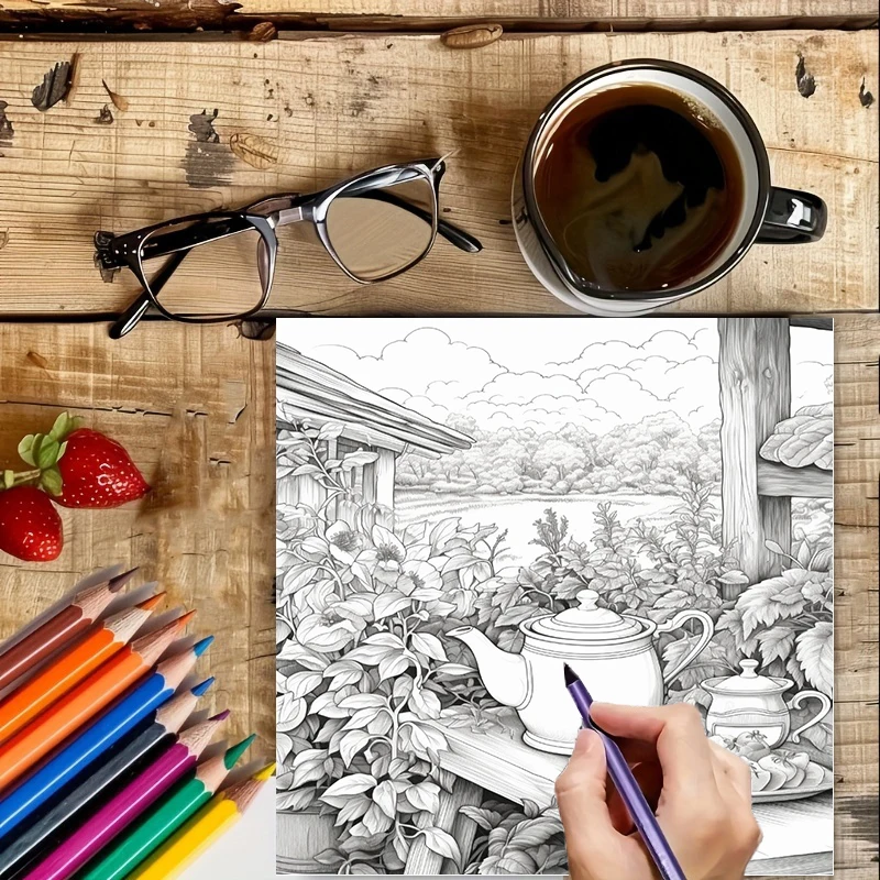 Livre de coloriage Tea In The  - Chalk Bag avis et prix